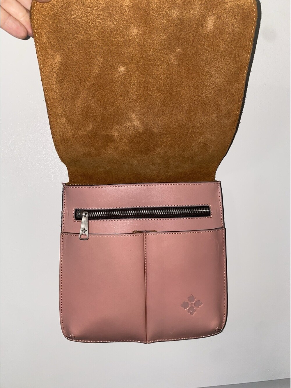 PATRICIA NASH Leather Collection Granada Floral Crossbody Blush, Pink - Picture 7 of 9